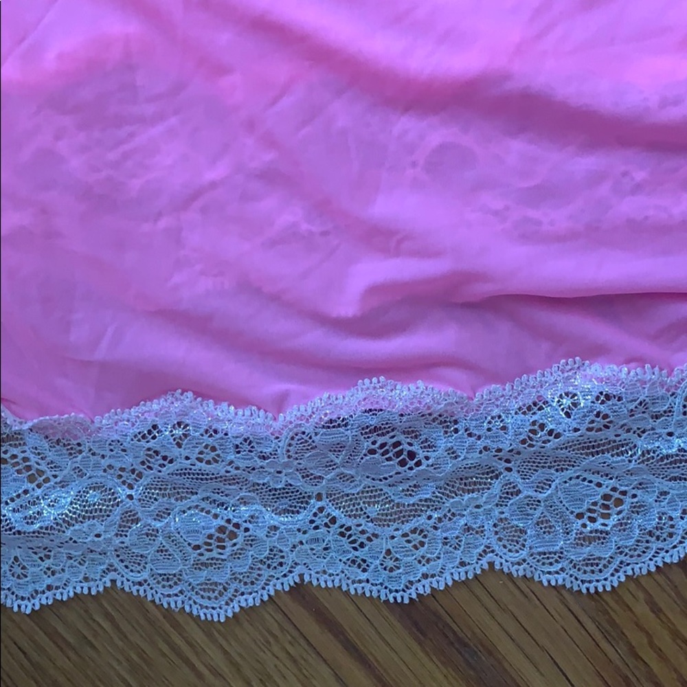 Lingerie slip in pink with lace FINAL PRICE - Picture 3 of 4